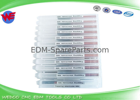 कस्टम लंबाई एडीएम थ्रेडिंग इलेक्ट्रोड 1 एमएम व्यास छिद्र के साथ एम 6 टंगस्टन कॉपर